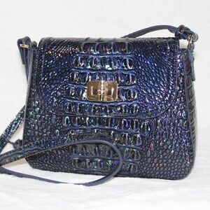 NWT Brahmin Gianna Crossbody Bag Holographic  Melbourne Leather Purse